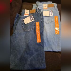 Aeropostale Women's High Rise Jeans - Dark Blue and Light Blue